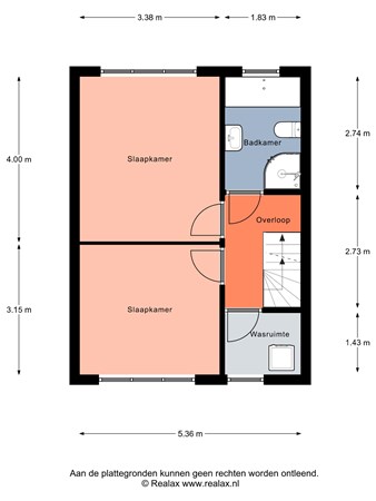 Floorplan - Willy Martensstraat 29, 3314 XV Dordrecht
